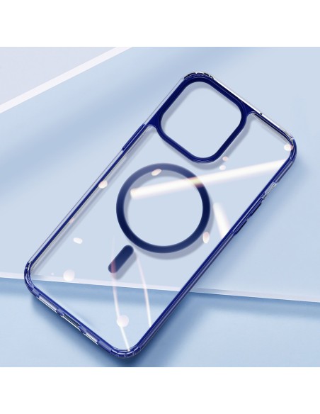 Dux Ducis Clin2 dėklas iPhone 14 magnetinis MagSafe dangtelis mėlynas