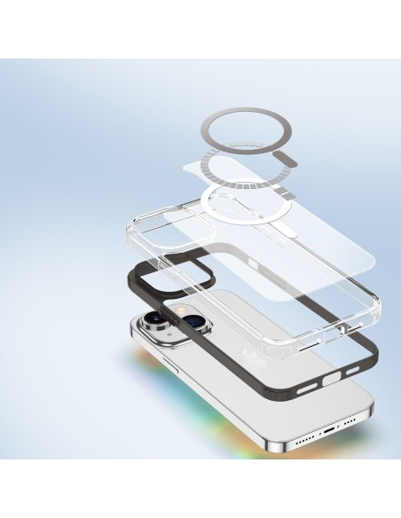 Dux Ducis Clin2 dėklas iPhone 14 Plus, magnetinis MagSafe dėklas, pilkas Dux Ducis Clin2 dėklas iPhone 14 Plus, magnetinis MagSafe dėklas, pilkas