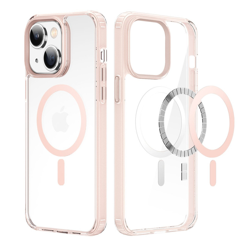 Dux Ducis Clin2 dėklas iPhone 14 Plus, magnetinis MagSafe dangtelis, rožinis