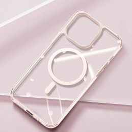 Dux Ducis Clin2 dėklas iPhone 14 Plus, magnetinis MagSafe dangtelis, rožinis