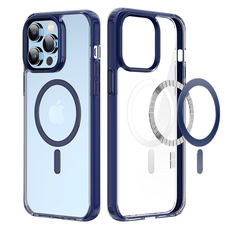 Dux Ducis Clin2 iPhone 14 Pro dėklas, magnetinis MagSafe dangtelis, mėlynas