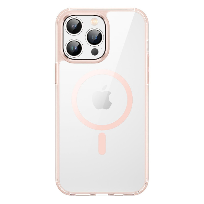 Dux Ducis Clin2 iPhone 14 Pro dėklas, magnetinis MagSafe dangtelis, rožinis
