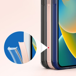 Dux Ducis Clin2 iPhone 14 Pro dėklas, magnetinis MagSafe dangtelis, rožinis