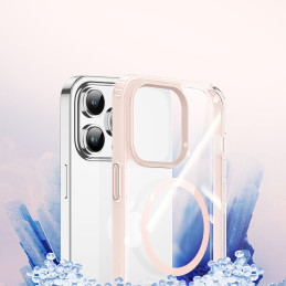 Dux Ducis Clin2 iPhone 14 Pro dėklas, magnetinis MagSafe dangtelis, rožinis