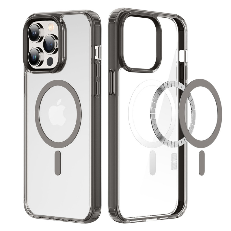 Dux Ducis Clin2 dėklas iPhone 14 Pro Max, magnetinis MagSafe dangtelis, pilkas