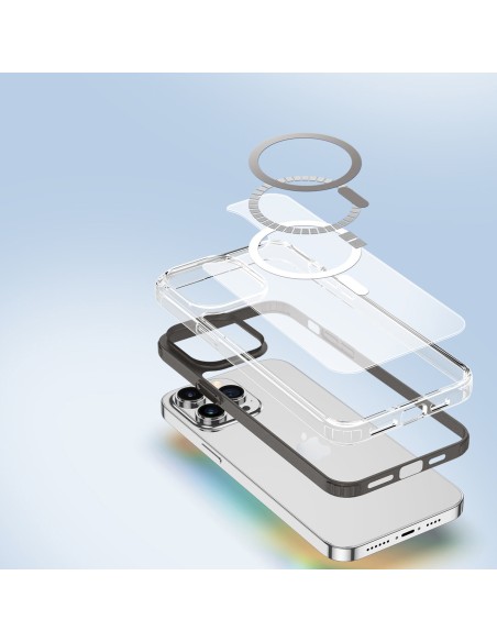 Dux Ducis Clin2 dėklas iPhone 14 Pro Max, magnetinis MagSafe dangtelis, pilkas Dux Ducis Clin2 dėklas iPhone 14 Pro Max, magnetinis MagSafe dangtelis, pilkas