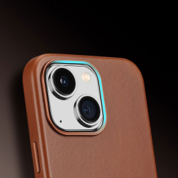 Dux Ducis Naples dėklas iPhone 14 magnetiniam odiniam dėklui MagSafe rudas