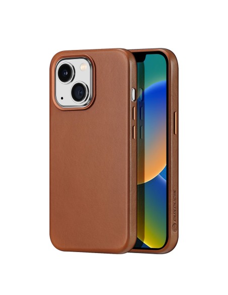 Dux Ducis Naples dėklas iPhone 14 Plus magnetinis odinis dėklas MagSafe rudas Dux Ducis Naples dėklas iPhone 14 Plus magnetinis odinis dėklas MagSafe rudas