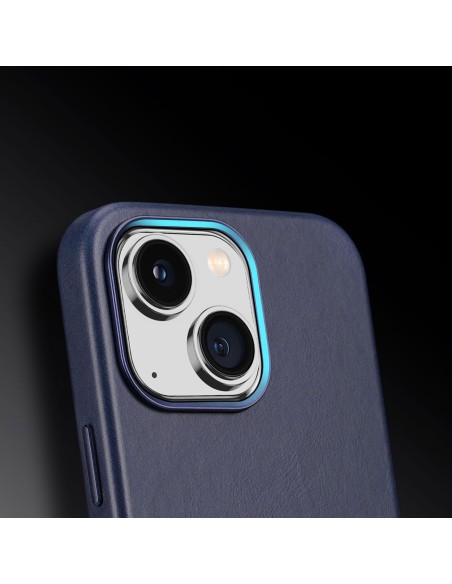 Dux Ducis Naples dėklas iPhone 14 Plus magnetinis odinis dėklas MagSafe mėlynas Dux Ducis Naples dėklas iPhone 14 Plus magnetinis odinis dėklas MagSafe mėlynas