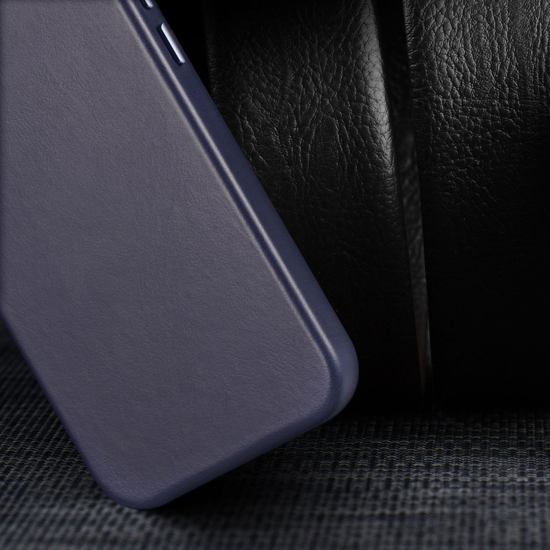 Dux Ducis Naples dėklas iPhone 14 Plus magnetinis odinis dėklas MagSafe mėlynas