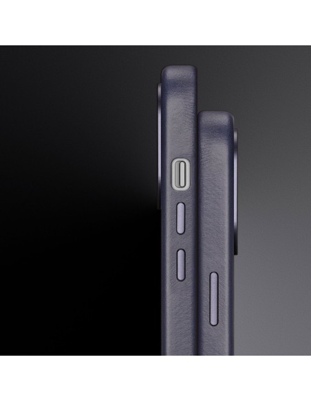Dux Ducis Naples dėklas iPhone 14 Plus magnetinis odinis dėklas MagSafe mėlynas Dux Ducis Naples dėklas iPhone 14 Plus magnetinis odinis dėklas MagSafe mėlynas