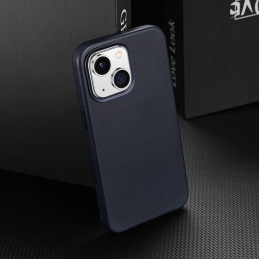 Dux Ducis Naples dėklas iPhone 14 Plus magnetinis odinis dėklas MagSafe mėlynas