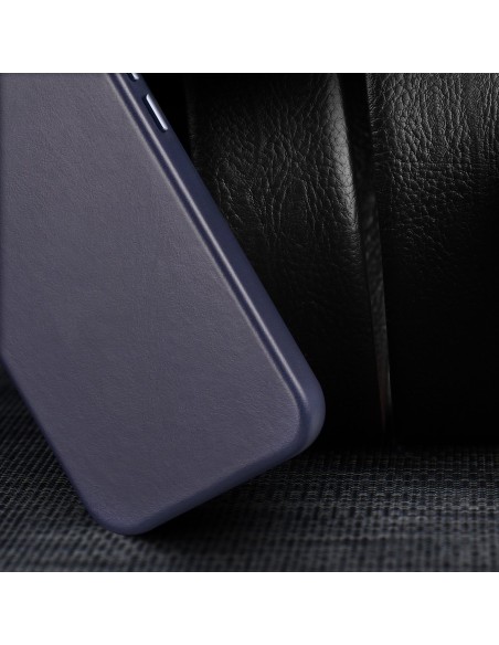 Dux Ducis Naples dėklas iPhone 14 Pro magnetinis odinis dėklas MagSafe mėlynas Dux Ducis Naples dėklas iPhone 14 Pro magnetinis odinis dėklas MagSafe mėlynas