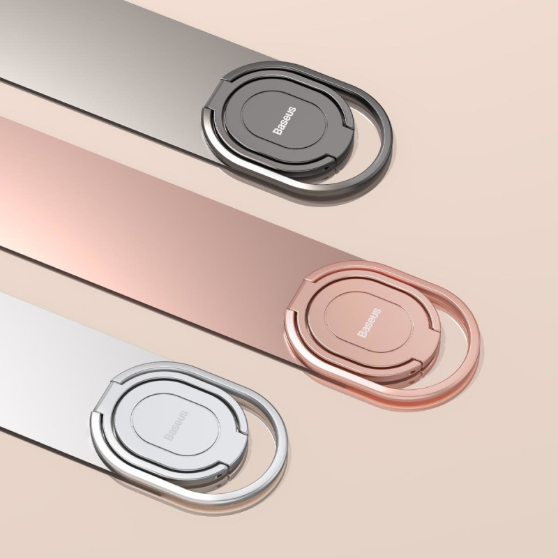 Rails lipnus žiedo laikiklis telefono stovas sidabrinis