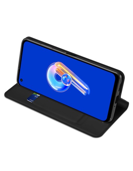 Dux Ducis Skin Pro dėklas, skirtas Asus Zenfone 9 dėklui su atvartu, kortelės piniginės stovu juodas Dux Ducis Skin Pro dėklas, skirtas Asus Zenfone 9 dėklui su atvartu, kortelės piniginės stovu juodas