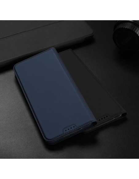 Dux Ducis Skin Pro dėklas, skirtas Asus Zenfone 9 dėklui su atvartu, kortelės piniginės stovu juodas Dux Ducis Skin Pro dėklas, skirtas Asus Zenfone 9 dėklui su atvartu, kortelės piniginės stovu juodas