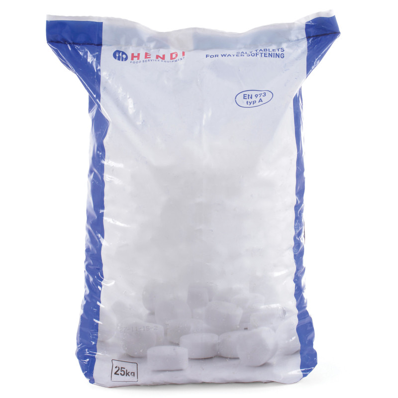 Druska NaCl druskos tabletės vandens nukalkinimo kondicionieriui 25Kg - Hendi 231265