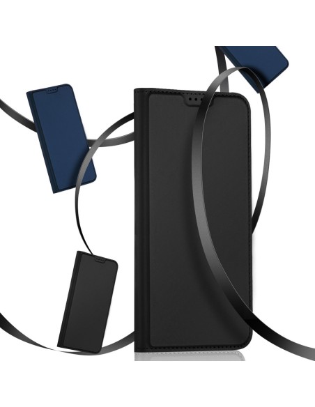 Dux Ducis Skin Pro dėklas, skirtas Asus Zenfone 9 dėklui su atvartu, kortelės piniginės stovu juodas Dux Ducis Skin Pro dėklas, skirtas Asus Zenfone 9 dėklui su atvartu, kortelės piniginės stovu juodas