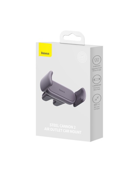 Plieninis Cannon 2 išmaniojo telefono laikiklis ventiliacijos grotelėms violetinė Plieninis Cannon 2 išmaniojo telefono laikiklis ventiliacijos grotelėms violetinė