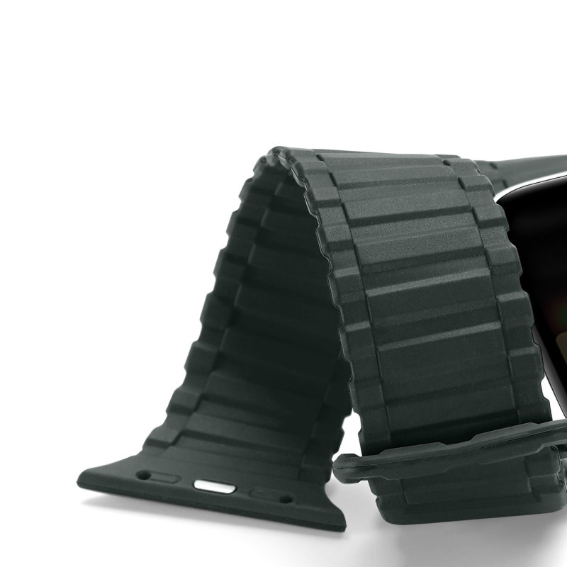 Dux Ducis dirželis (Armor Version) Apple Watch SE dirželis, 9, 8, 7, 6, 5, 4, 3, 2, 1 (41, 40, 38 mm) silikoninis magnet...