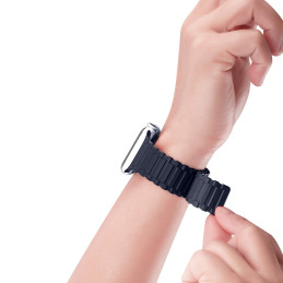 Dux Ducis dirželis (Armor Version) Apple Watch Ultra, SE, 9, 8, 7, 6, 5, 4, 3, 2, 1 (49, 45, 44, 42 mm) silikoninė magne...