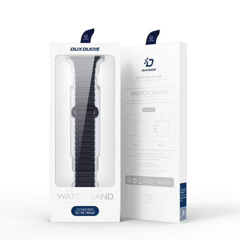 Dux Ducis dirželis (Armor Version) Apple Watch Ultra, SE, 9, 8, 7, 6, 5, 4, 3, 2, 1 (49, 45, 44, 42 mm) silikoninė magne...