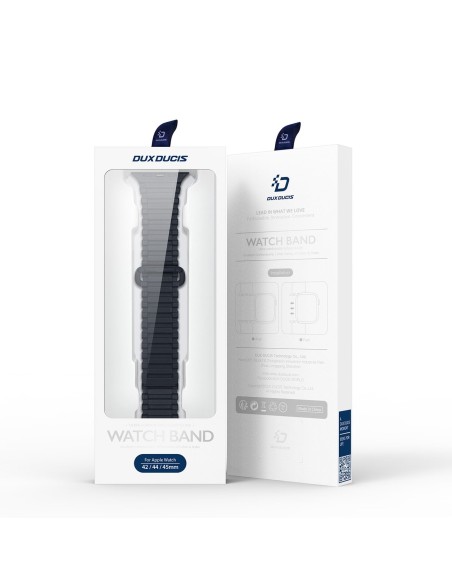 Dux Ducis dirželis (Armor Version) Apple Watch Ultra, SE, 9, 8, 7, 6, 5, 4, 3, 2, 1 (49, 45, 44, 42 mm) silikoninė magne...