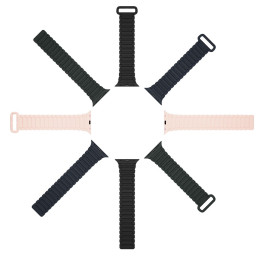 Dux Ducis dirželis (Armor Version) Apple Watch Ultra, SE, 9, 8, 7, 6, 5, 4, 3, 2, 1 (49, 45, 44, 42 mm) silikoninė magne...