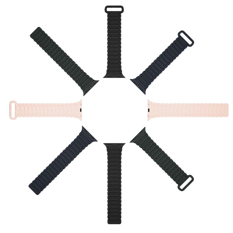 Dux Ducis dirželis (Armor Version) Apple Watch Ultra, SE, 9, 8, 7, 6, 5, 4, 3, 2, 1 (49, 45, 44, 42 mm) silikoninė magne...
