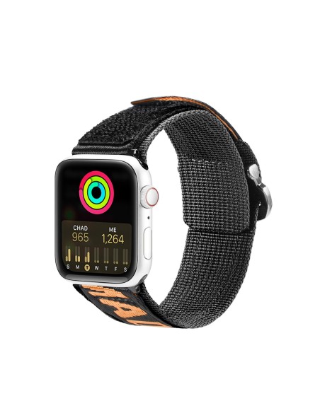 Dux Ducis dirželis (lauko versija) Apple Watch Ultra Strap, SE, 9, 8, 7, 6, 5, 4, 3, 2, 1 (49, 45, 44, 42 mm) juodos ir ...