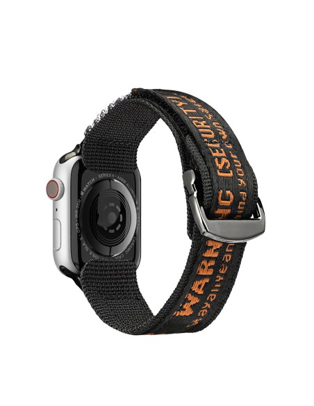 Dux Ducis dirželis (lauko versija) Apple Watch Ultra Strap, SE, 9, 8, 7, 6, 5, 4, 3, 2, 1 (49, 45, 44, 42 mm) juodos ir ...