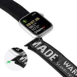 Dux Ducis dirželis (lauko versija) Apple Watch Ultra Strap, SE, 9, 8, 7, 6, 5, 4, 3, 2, 1 (49, 45, 44, 42 mm) Nailono ap...