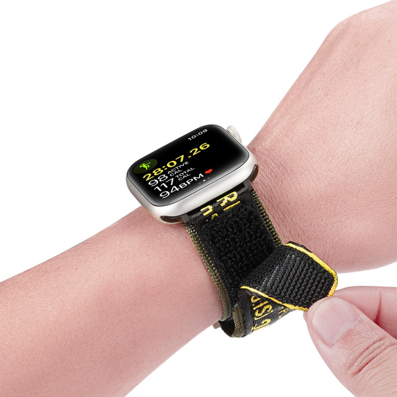 Dux Ducis dirželis (lauko versija) Apple Watch Ultra dirželis, SE, 9, 8, 7, 6, 5, 4, 3, 2, 1 (49, 45, 44, 42 mm) nailono...