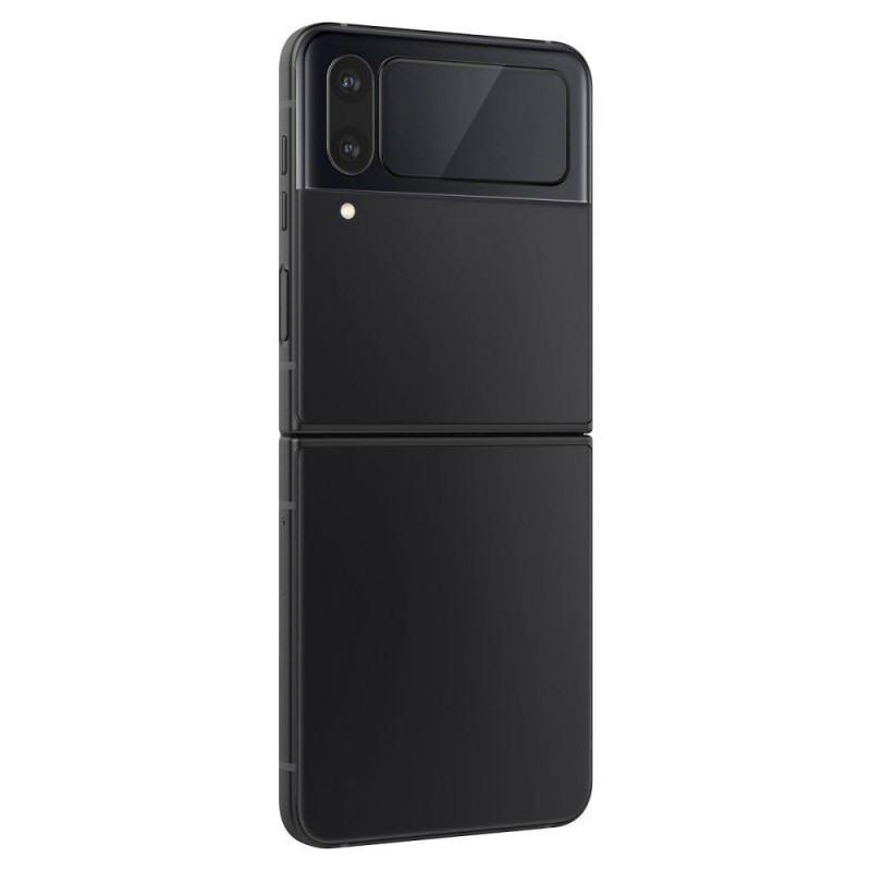 Spigen Glas.tR EZ Fit FC grūdintas stiklas su vyriais, skirtas Samsung Galaxy Z Flip 4 - juodas 2 vnt.