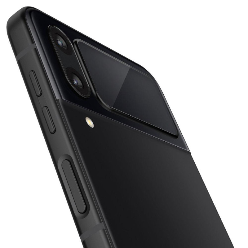Spigen Glas.tR EZ Fit FC grūdintas stiklas su vyriais, skirtas Samsung Galaxy Z Flip 4 - juodas 2 vnt.