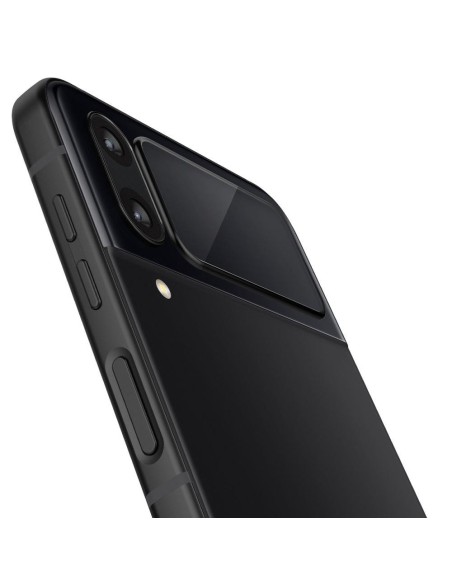 Spigen Glas.tR EZ Fit FC grūdintas stiklas su vyriais, skirtas Samsung Galaxy Z Flip 4 - juodas 2 vnt.