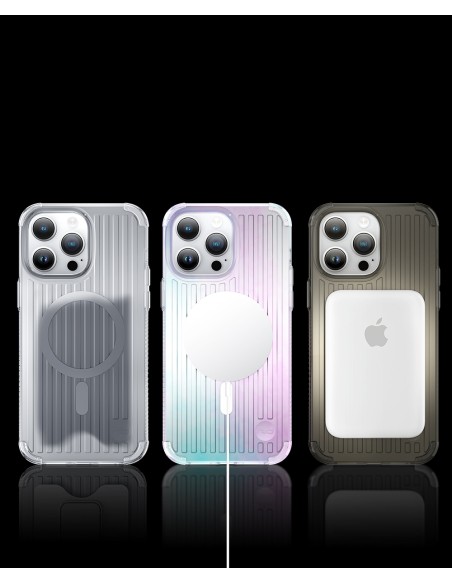 Kingxbar PQY Go Out serijos magnetinis dėklas skirtas iPhone 14 Pro Max MagSafe sidabrui Kingxbar PQY Go Out serijos magnetinis dėklas skirtas iPhone 14 Pro Max MagSafe sidabrui