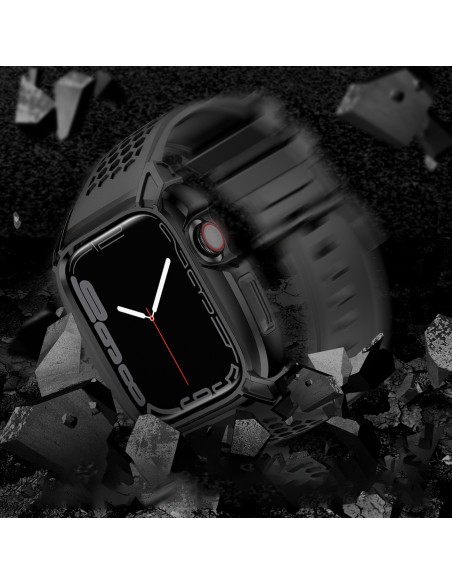Kingxbar CYF148 2in1 šarvuotas dėklas Apple Watch SE, 6, 5, 4 (44 mm) pagamintas iš nerūdijančio plieno su dirželiu, juo... Kingxbar CYF148 2in1 šarvuotas dėklas Apple Watch SE, 6, 5, 4 (44 mm) pagamintas iš nerūdijančio plieno su dirželiu, juo...