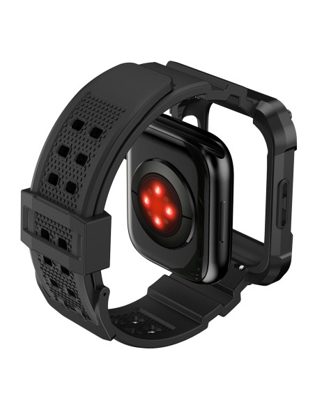 Kingxbar CYF134 2in1 šarvuotas dėklas Apple Watch SE, 6, 5, 4 (44 mm) pagamintas iš nerūdijančio plieno su dirželiu, juo... Kingxbar CYF134 2in1 šarvuotas dėklas Apple Watch SE, 6, 5, 4 (44 mm) pagamintas iš nerūdijančio plieno su dirželiu, juo...