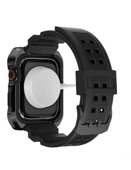 Kingxbar CYF134 2in1 šarvuotas dėklas Apple Watch SE, 6, 5, 4 (44 mm) pagamintas iš nerūdijančio plieno su dirželiu, juo... Kingxbar CYF134 2in1 šarvuotas dėklas Apple Watch SE, 6, 5, 4 (44 mm) pagamintas iš nerūdijančio plieno su dirželiu, juo...