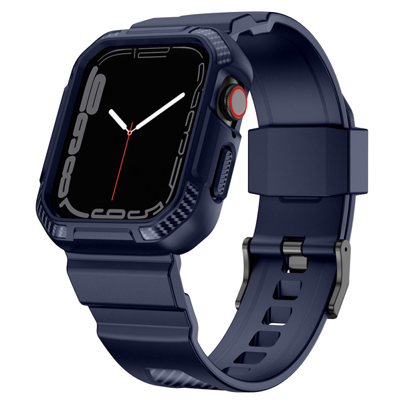 Kingxbar CYF106 2in1 šarvuotas dėklas Apple Watch SE, 9, 8, 7, 6, 5, 4, 3, 2, 1 (41, 40, 38 mm) su mėlynos spalvos dirže... Kingxbar CYF106 2in1 šarvuotas dėklas Apple Watch SE, 9, 8, 7, 6, 5, 4, 3, 2, 1 (41, 40, 38 mm) su mėlynos spalvos dirže...
