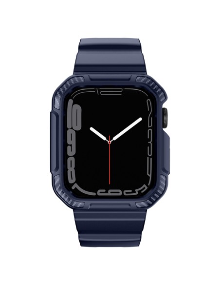 Kingxbar CYF106 2in1 šarvuotas dėklas Apple Watch SE, 9, 8, 7, 6, 5, 4, 3, 2, 1 (41, 40, 38 mm) su mėlynos spalvos dirže... Kingxbar CYF106 2in1 šarvuotas dėklas Apple Watch SE, 9, 8, 7, 6, 5, 4, 3, 2, 1 (41, 40, 38 mm) su mėlynos spalvos dirže...