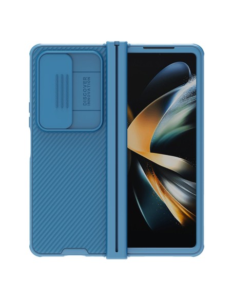 Nillkin CamShield Pro Case (paprastas) dėklas, skirtas Samsung Galaxy Z Fold 4 dangteliu su mėlynu fotoaparato dangteliu Nillkin CamShield Pro Case (paprastas) dėklas, skirtas Samsung Galaxy Z Fold 4 dangteliu su mėlynu fotoaparato dangteliu