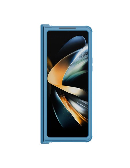 Nillkin CamShield Pro Case (paprastas) dėklas, skirtas Samsung Galaxy Z Fold 4 dangteliu su mėlynu fotoaparato dangteliu Nillkin CamShield Pro Case (paprastas) dėklas, skirtas Samsung Galaxy Z Fold 4 dangteliu su mėlynu fotoaparato dangteliu