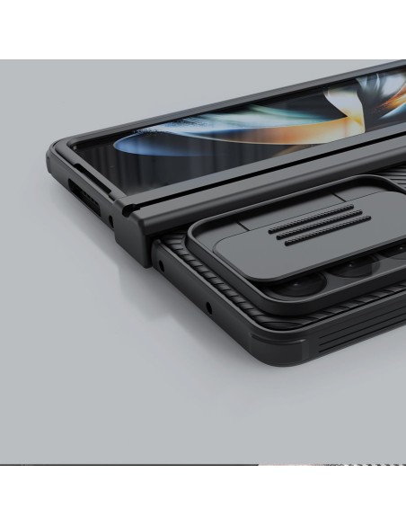Nillkin CamShield Pro Case (paprastas) dėklas, skirtas Samsung Galaxy Z Fold 4 dangteliu su fotoaparato dangteliu tamsia... Nillkin CamShield Pro Case (paprastas) dėklas, skirtas Samsung Galaxy Z Fold 4 dangteliu su fotoaparato dangteliu tamsia...