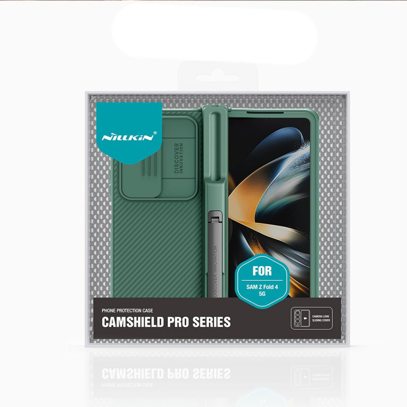 Nillkin CamShield Pro Case (kostiumo) dėklas, skirtas Samsung Galaxy Z Fold 4 dangteliui su fotoaparato dangtelio stovu ...