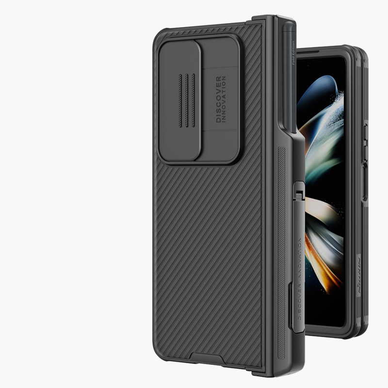 Nillkin CamShield Pro Case (kostiumo) dėklas, skirtas Samsung Galaxy Z Fold 4 dangteliui su fotoaparato dangtelio stovu ...