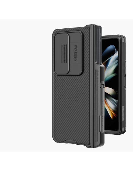 Nillkin CamShield Pro Case (kostiumo) dėklas, skirtas Samsung Galaxy Z Fold 4 dangteliui su fotoaparato dangtelio stovu ... Nillkin CamShield Pro Case (kostiumo) dėklas, skirtas Samsung Galaxy Z Fold 4 dangteliui su fotoaparato dangtelio stovu ...