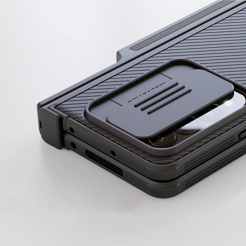 Nillkin CamShield Pro Case (kostiumo) dėklas, skirtas Samsung Galaxy Z Fold 4 dangteliui su fotoaparato dangtelio stovu ...