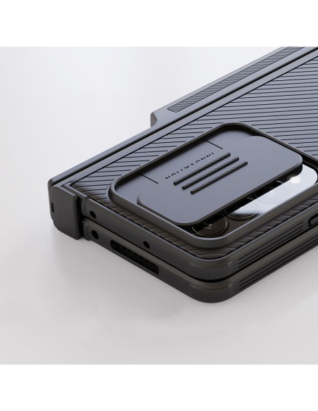 Nillkin CamShield Pro Case (kostiumo) dėklas, skirtas Samsung Galaxy Z Fold 4 dangteliui su fotoaparato dangtelio stovu ... Nillkin CamShield Pro Case (kostiumo) dėklas, skirtas Samsung Galaxy Z Fold 4 dangteliui su fotoaparato dangtelio stovu ...